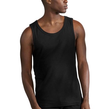 Bread & Boxers Bread and Boxers Tank Relaxed Sort økologisk bomuld Medium Herre