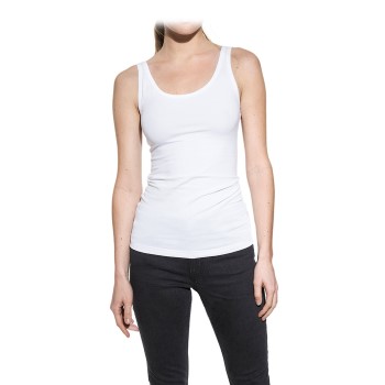 Bread & Boxers Bread and Boxers Tank Woman Hvid økologisk bomuld Large Dame