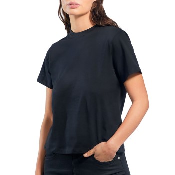 Bread & Boxers Bread and Boxers T-Shirt Classic Sort økologisk bomuld X-Small Dame