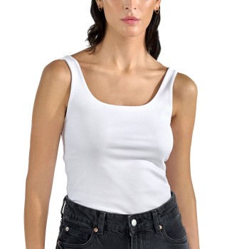 Se Bread & Boxers Bread and Boxers Women Tank Top With Scoop Back Helhvid økologisk bomuld X-Small Dame ved Timarco