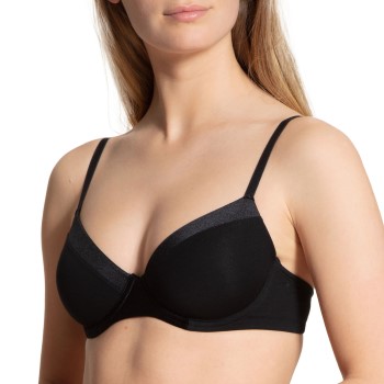 Calida BH Cate Underwire Padded Bra Sort bomuld D 85 Dame