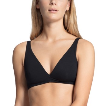 Calida BH Natural Comfort Soft Bra Sort bomuld B 85 Dame