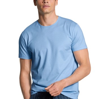 Se Calida Remix Basic T-Shirt Lyseblå bomuld Medium Herre ved Timarco
