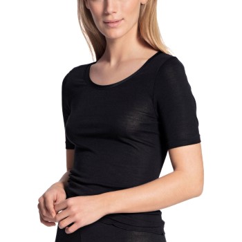 Calida True Confidence Shirt Short Sleeve Sort Medium Dame