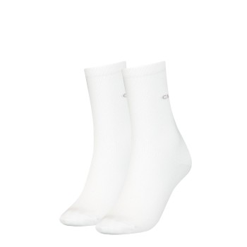 Calvin Klein Legwear Calvin Klein Strømper 2P Annika Flat Knit Sock Hvid Strl 37/41 Dame