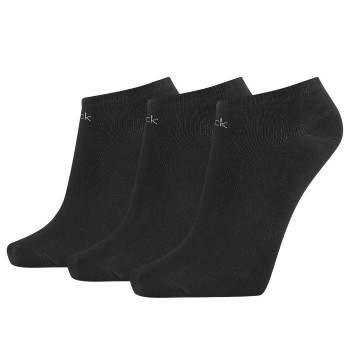 Se Calvin Klein Legwear Calvin Klein Strømper 3P Chloe Cotton CK Logo Liner Socks Sort Strl 37/41 Dame ved Timarco