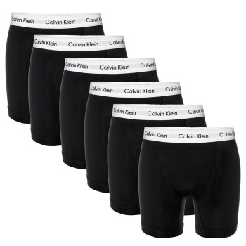 Calvin Klein 6P Cotton Stretch Boxer Brief Sort bomuld X-Large Herre