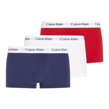 Calvin Klein 3P Cotton Stretch Low Rise Trunks Flerfarvet bomuld Small Herre