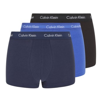 Calvin Klein 3P Cotton Stretch Low Rise Trunks Flerfarvet-2 bomuld Large Herre