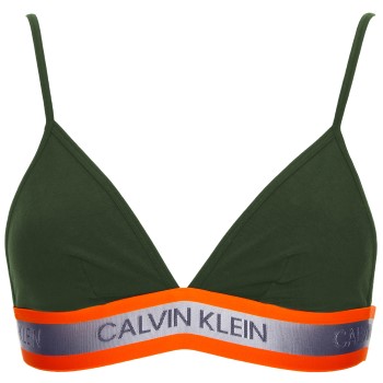 Calvin Klein BH Hazard Cotton Unlined Triangle Mørkgrøn  bomuld X-Small Dame