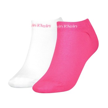 Calvin Klein Legwear Calvin Klein Strømper 2P Leanne Coolmax Gripper Liner Socks Rosa/Hvid Strl 37/41 Dame
