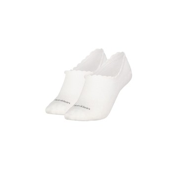 Calvin Klein Legwear Calvin Klein Strømper 2P Libby Diamond No Show Sock Hvid Strl 37/41 Dame