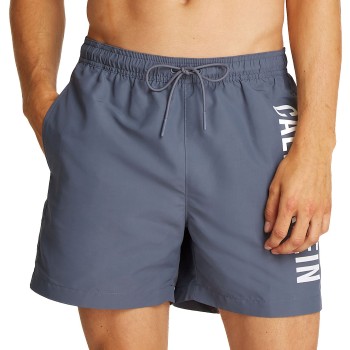 Calvin Klein Badebukser Medium Swim Shorts Intense Power Grå polyester Large Herre
