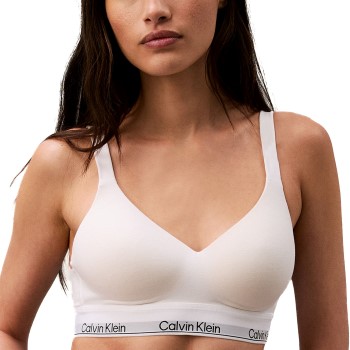 Calvin Klein BH Modern Cotton Lift Bralette Hvid Large Dame