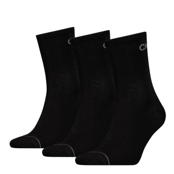 Calvin Klein Legwear Calvin Klein Strømper 3P Nick Quarter Sock Sort Str 40/46 Herre
