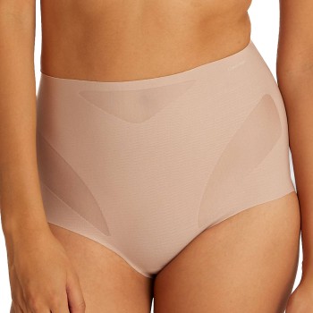 Calvin Klein Trusser Sculpted Mesh Brief Beige Large Dame