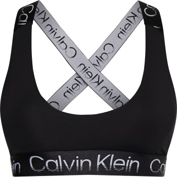 Calvin Klein BH Sport Active Icon Medium Support Bra Sort Medium Dame