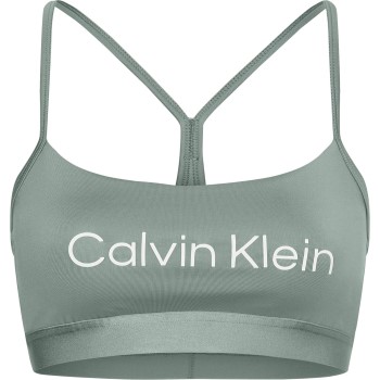 Calvin Klein BH Sport Essentials Low Support Bra Blå polyester Medium Dame