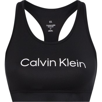Calvin Klein BH Sport Essentials Medium Support Bra Sort polyester Small Dame