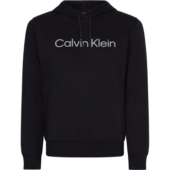 Calvin Klein Sport Essentials PW Pullover Hoody Sort bomuld Small Dame