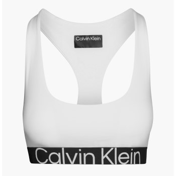 Calvin Klein BH Sport Medium Impact Sports Bra Sort/Hvid Large Dame