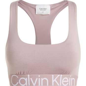 Calvin Klein BH Sport Medium Impact Sports Bra Rosa Large Dame
