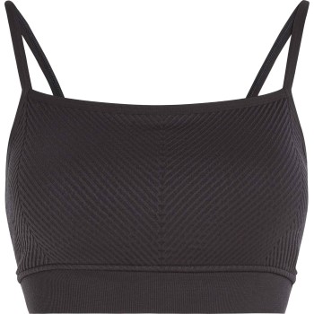 Calvin Klein BH Sport Seamless Medium Impact Bra Sort polyester Large Dame