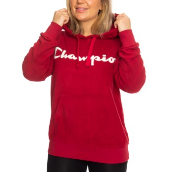 Champion American Classics Fleece Hooded Sweat Rød polyester Medium Dame