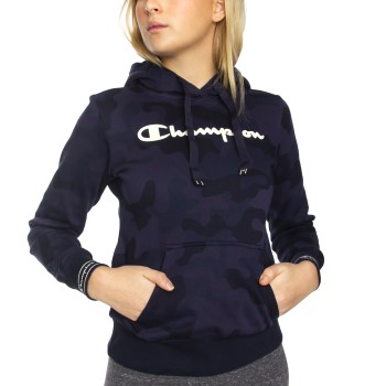 Champion Women Hooded Sweatshirt Allover Camouflage Medium Dame