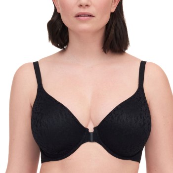 Chantelle BH EasyFeel Norah Front Closure Bra Sort nylon D 90 Dame