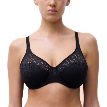 Chantelle BH EasyFeel Norah Underwired Bra Sort nylon F 85 Dame