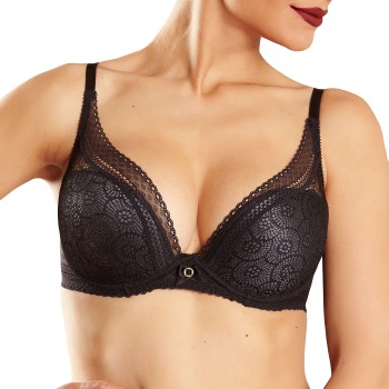 Chantelle BH Festivite Lace Plunge Bra Sort C 85 Dame