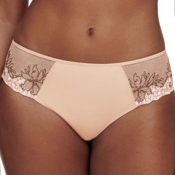 Chantelle Trusser Pulp Revealing Standard Waist Shorty Sort m Beige polyester 42 Dame