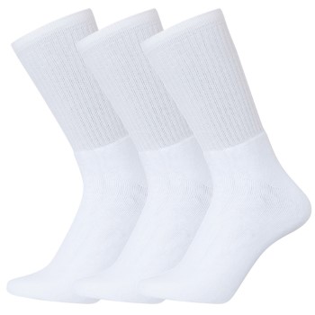 Claudio Strømper 3P Tennis Socks Hvid Str 40/45 Herre