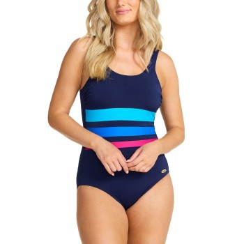 Damella Annabella Chlorine Resistent Swimsuit Marine/Blå polyester 42 Dame