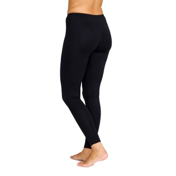 Damella Bamboo Leggings Sort bomuld Large Dame