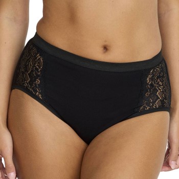 Damella Trusser Brief 17860 Midi Sort bomuld Large Dame