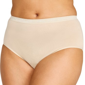 Damella Trusser Classic Cotton Midi Brief Pudder bomuld Large Dame