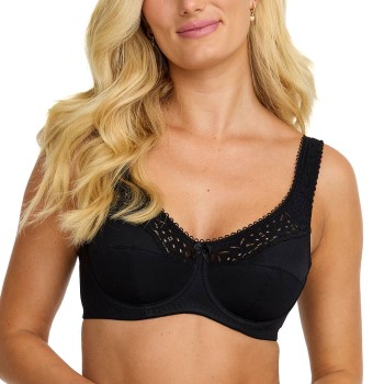 Damella BH Classic Underwire Lace Bra Sort G 80 Dame