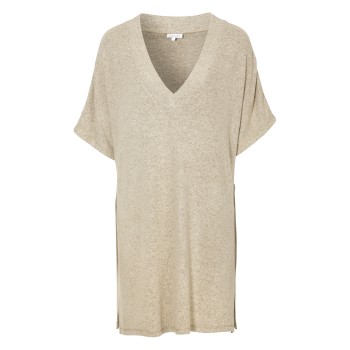 Damella Knitted Lounge Tunic Beige Medium Dame