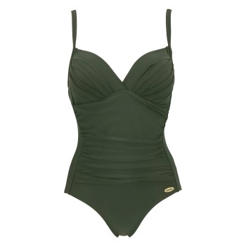 Damella Miranda Swimsuit Mørkgrøn  B/C 38 Dame