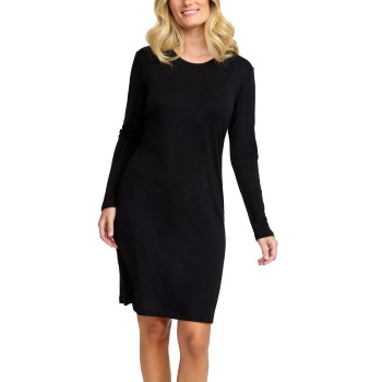 Damella Wool Long Sleeved Nightdress Sort merinould Small Dame