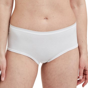 Decoy Trusser 5P Hipsters Hvid økologisk bomuld Large Dame