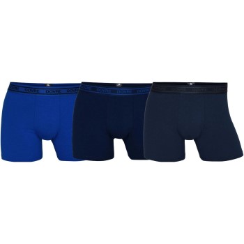 Dovre 3P Bamboo Boxer Tights Blå Medium Herre