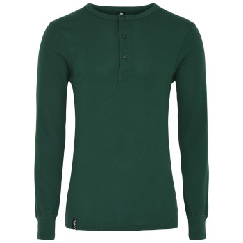 Dovre Organic Cotton Grand Dad Rib Shirt Grøn økologisk bomuld XX-Large Herre