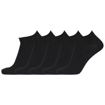 Dovre Strømper 5P Sneaker Footie Sort Str 40/45 Herre