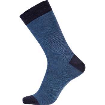 Egtved Strømper Twin Wool Cotton Sock Blå Str 45/48