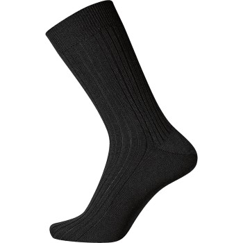 Egtved Strømper Wool Broadrib Sock Sort uld Str 38/40