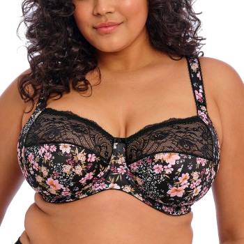 Elomi BH Morgan Banded Bra Sort blomstret K 75 Dame