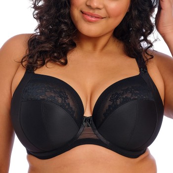 Elomi BH Nerina Underwire Plunge Bra Sort J 70 Dame